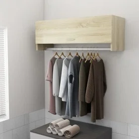 Schrank aus Sonoma-Eichensperrholz, 100 x 32,5 x 35 cm von vidaXL, Kleiderschränke - Ref: Foro24-808236, Preis: 48,17 €, Raba...