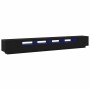 Gabinete de TV 3 pcs Negro 300 x 35 x 40 cm