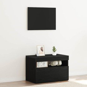 Armario de Noche Roble negro 60 x 35 x 40 cm Armario de Noche Roble negro 60 x 35 x 40 cm