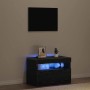 Armario de Noche Roble negro 60 x 35 x 40 cm