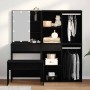 Conjunto de Mesa de Tocador 2 pcs Negro 140 x 40 x 140 cm