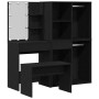 Conjunto de Mesa de Tocador 2 pcs Negro 140 x 40 x 140 cm