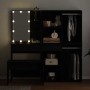 Conjunto de Mesa de Tocador 2 pcs Negro 140 x 40 x 140 cm