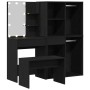 Conjunto de Mesa de Tocador 2 pcs Negro 140 x 40 x 140 cm