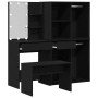 Conjunto de Mesa de Tocador 2 pcs Negro 140 x 40 x 140 cm