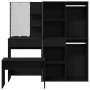 Conjunto de Mesa de Tocador 2 pcs Negro 140 x 40 x 140 cm