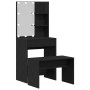 Conjunto de Mesa de Tocador Roble negro 60 x 40 x 140 cm