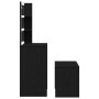 Conjunto de Mesa de Tocador Roble negro 60 x 40 x 140 cm