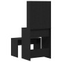 Conjunto de Mesa de Tocador Roble negro 60 x 40 x 140 cm