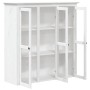 BODO wardrobe with glass doors solid white pine wood by vidaXL, Sideboards - Ref: Foro24-355077, Price: 259,39 €, Discount: %