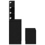 Conjunto de Mesa de Tocador Roble negro 74.5 x 40 x 141 cm