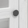 Kleiderschrank mit Glastüren BODO aus massivem weißem Kiefernholz von vidaXL, Sideboards - Ref: Foro24-355077, Preis: 259,57 ...