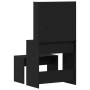 Conjunto de Mesa de Tocador Roble negro 74.5 x 40 x 141 cm