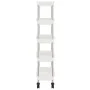 Kitchen cart 5 levels iron and white ABS 42x29x128 cm by vidaXL, Kitchen and dining carts - Ref: Foro24-336332, Price: 52,62 ...