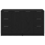Aparador Roble Negro 180 x 30 x 70 cm Madera contrachapada