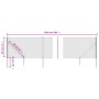 Drahtzaun mit Ankerspitzen grün 0,8x25 m von vidaXL, Zaunpaneele - Ref: Foro24-153928, Preis: 175,97 €, Rabatt: %