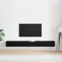Mueble de pared con cajón 2 pcs Roble negro 102 x 30 x 20 cm