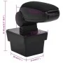 Car armrest ABS black 17x40x(31-49) cm by vidaXL, Motor vehicle seats - Ref: Foro24-154657, Price: 37,20 €, Discount: %