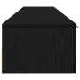 Mueble de pared con cajón 2 pcs Roble negro 102 x 30 x 20 cm