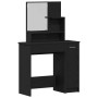 Conjunto de Mesa de Tocador Roble negro 86.5 x 35 x 136 cm