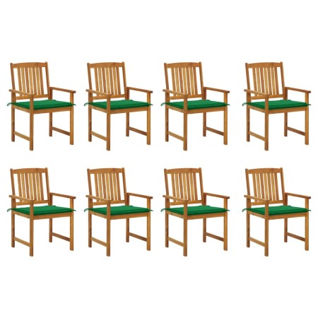 Gartenstühle mit Kissen 8 Stk. massives Akazienholz von vidaXL, Gartenstühle - Ref: Foro24-3078171, Preis: 640,19 €, Rabatt: %