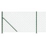 Wire fence with green flange 1.1x10 m by vidaXL, fence panels - Ref: Foro24-153938, Price: 60,26 €, Discount: %