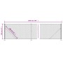 Drahtzaun mit grünem Flansch 1,1x10 m von vidaXL, Zaunpaneele - Ref: Foro24-153938, Preis: 60,03 €, Rabatt: %