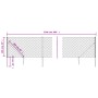 Drahtzaun mit Ankerspitzen grün 1x25 m von vidaXL, Zaunpaneele - Ref: Foro24-153929, Preis: 205,03 €, Rabatt: %