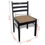 Dining chairs, 6 units, solid wood and brown velvet. by vidaXL, dining chairs - Ref: Foro24-272091, Price: 253,41 €, Discount: %