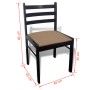 Sillas de comedor 6 unidades madera maciza y terciopelo marrón de vidaXL, Sillas de comedor - Ref: Foro24-272091, Precio: 257...