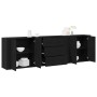 Aparador Roble negro 240 x 33 x 70 cm Madera contrachapada