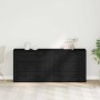 Aparador Roble Negro 160 x 33 x 70 cm Madera contrachapada
