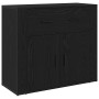 Sideboard Roble Negro 240 x 33 x 70 cm Madera contrachapada