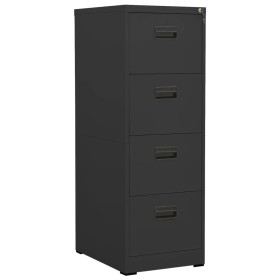 Aktenschrank aus anthrazitfarbenem Stahl, 46 x 62 x 133 cm von vidaXL, Aktenschränke - Ref: Foro24-336281, Preis: 253,29 €, R...