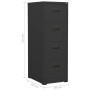 Aktenschrank aus anthrazitfarbenem Stahl, 46 x 62 x 133 cm von vidaXL, Aktenschränke - Ref: Foro24-336281, Preis: 253,29 €, R...