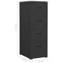 Aktenschrank aus anthrazitfarbenem Stahl, 46 x 62 x 133 cm von vidaXL, Aktenschränke - Ref: Foro24-336281, Preis: 249,38 €, R...