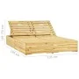 Double lounger and anthracite gray impregnated pine wood cushions by vidaXL, Loungers - Ref: Foro24-3065969, Price: 331,70 €,...