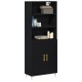 Alacena 2 pcs Roble negro 70 x 34 x 180 cm Madera contrachapada