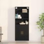 Alacena 2 pcs Roble negro 70 x 34 x 180 cm Madera contrachapada