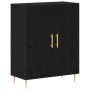 Alacena 2 pcs Roble negro 70 x 34 x 180 cm Madera contrachapada