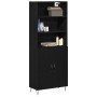 Alacena 2 pcs Roble negro 70 x 34 x 180 cm Madera contrachapada