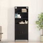 Alacena 2 pcs Roble negro 70 x 34 x 180 cm Madera contrachapada