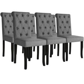 Dining chairs 6 units dark gray fabric by vidaXL, dining chairs - Ref: Foro24-275151, Price: 436,51 €, Discount: %