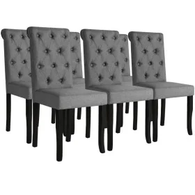 Dining chairs 6 units dark gray fabric by vidaXL, dining chairs - Ref: Foro24-275151, Price: 446,45 €, Discount: %