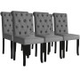 Dining chairs 6 units dark gray fabric by vidaXL, dining chairs - Ref: Foro24-275151, Price: 437,50 €, Discount: %
