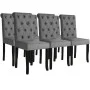 Dining chairs 6 units dark gray fabric by vidaXL, dining chairs - Ref: Foro24-275151, Price: 446,45 €, Discount: %