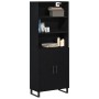 Alacena 2 pcs Roble negro 70 x 34 x 180 cm Madera contrachapada