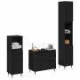 Conjunto de Muebles de Baño 3 pcs Roble Negro 30 x 30 x 190 cm