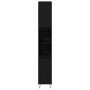 Conjunto de Muebles de Baño 3 pcs Roble Negro 30 x 30 x 190 cm