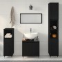 Conjunto de Muebles de Baño 3 pcs Roble Negro 30 x 30 x 190 cm